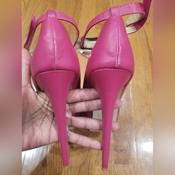 Raspberry Platform Pumps  size 10 - Picture 5 of 10